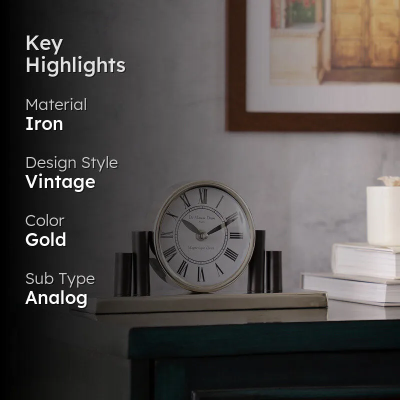 Opal Harbour Table Clock - Silver media 2