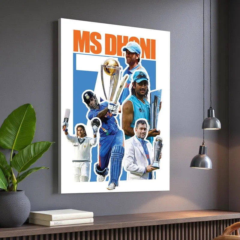 MS Dhoni Canvas Wall Art media 6