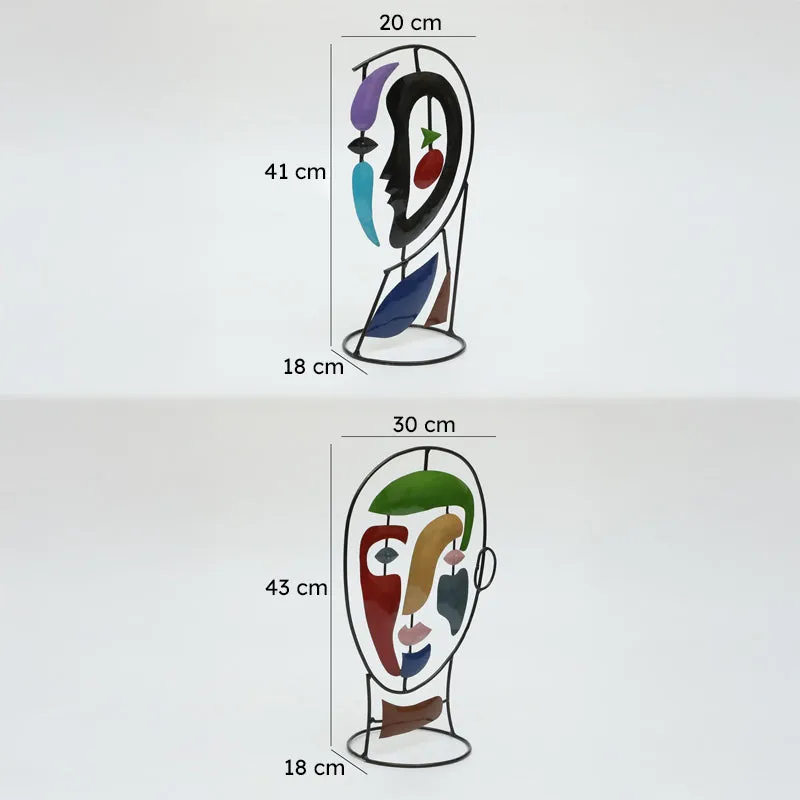 Cubist Form Showpiece - Set Of Two media 7