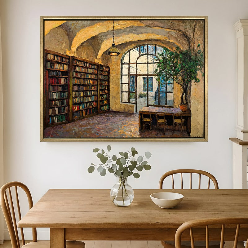 Bookhaven Canvas Wall Painting With Frame