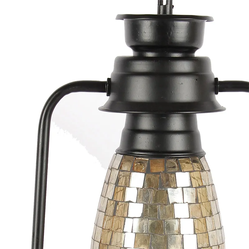 Avina Mosaic Lantern Iron Table Lamp - Gold,Black media 3
