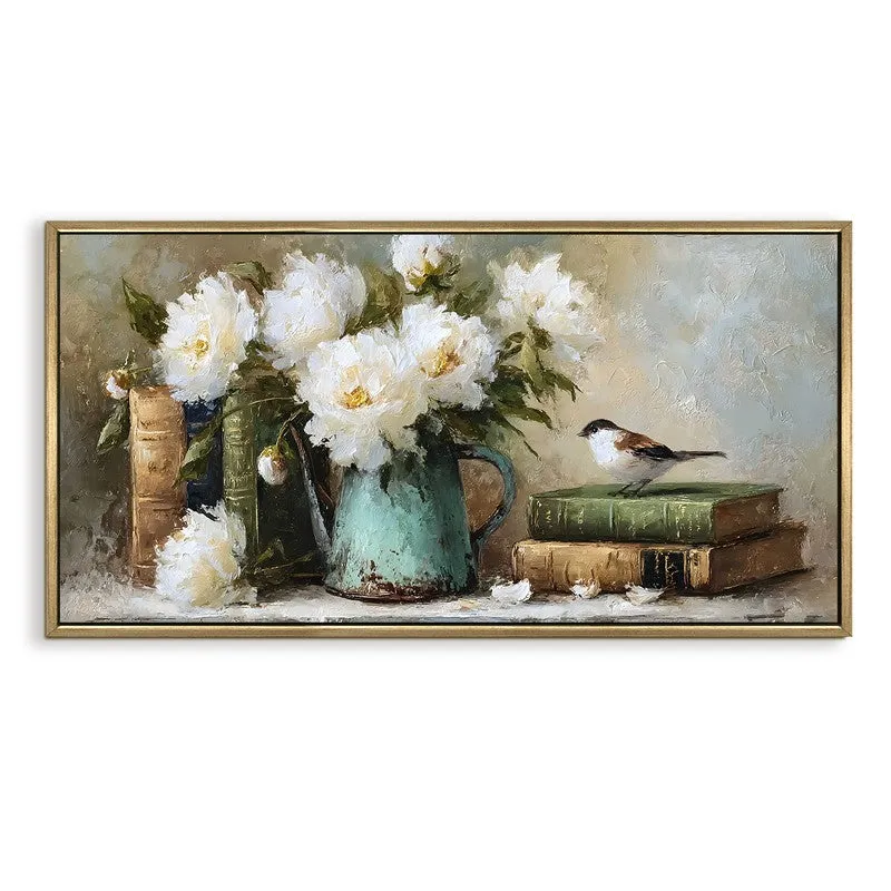 Vintage Charm Canvas Wall Painting With Frame media 3