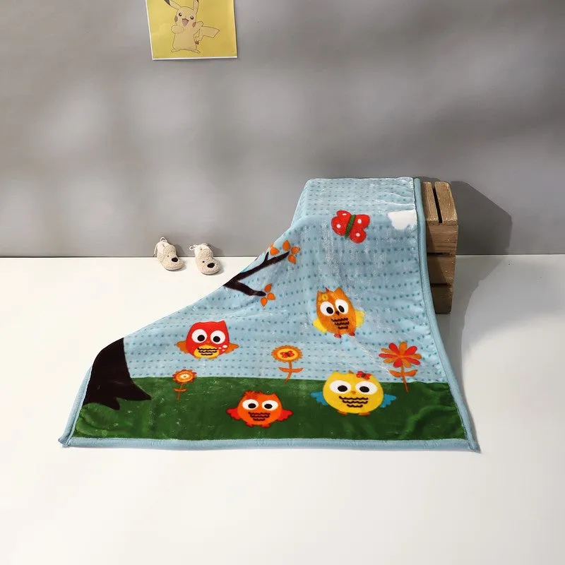 Monte Carlo Whimsical Owl Snuggle Blanket - 600 GSM media 3