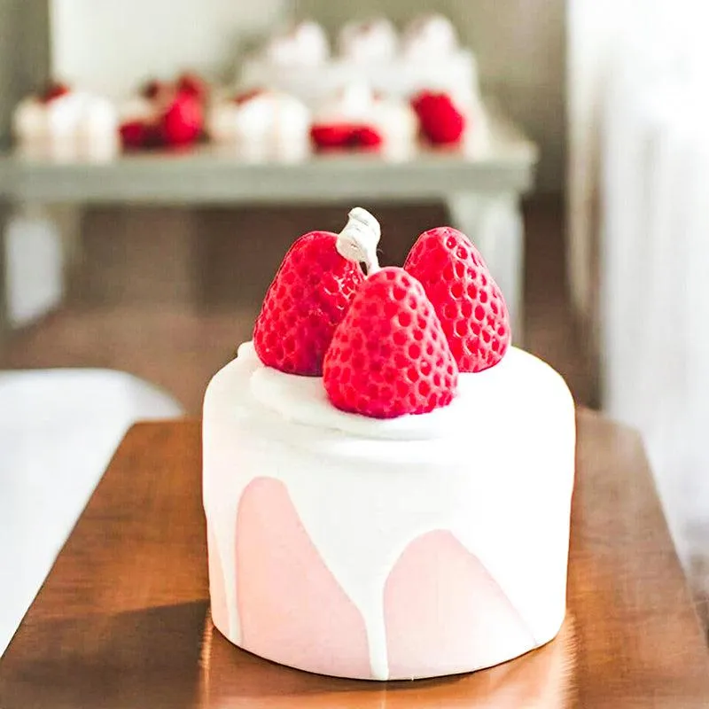 Strawberry Shortcake Scented Soy Wax Candle media 5