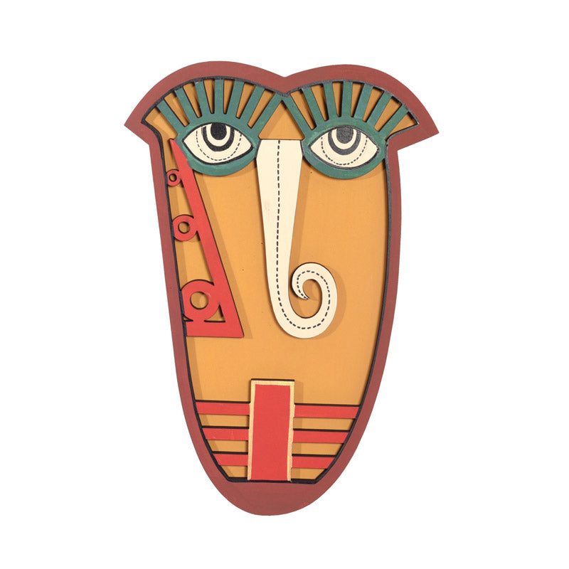 Indubhav Mask Wooden Wall Accent media 3