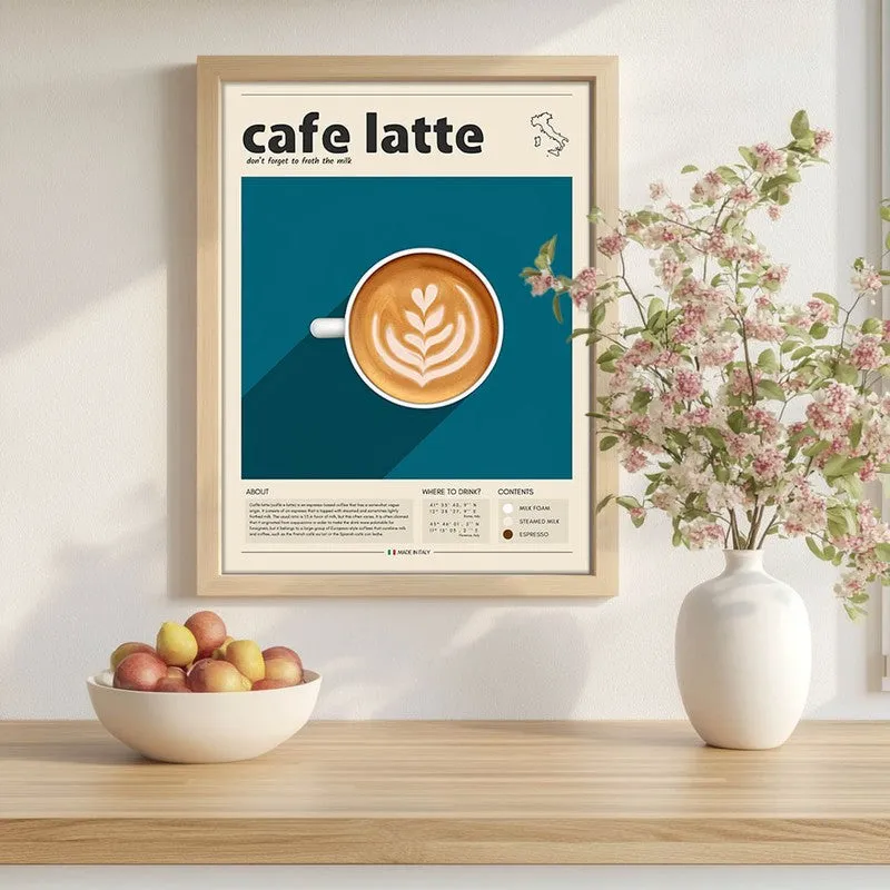 Barista Bloom Archival Canvas Wall Art - Brown media 1