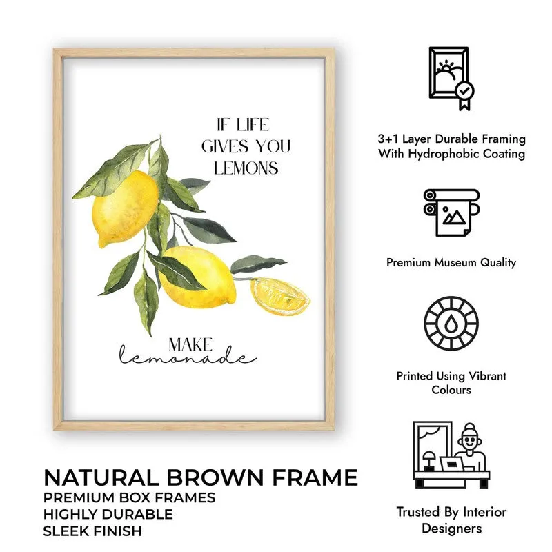 Yelllow Zest Archival Canvas Wall Art - Brown media 10