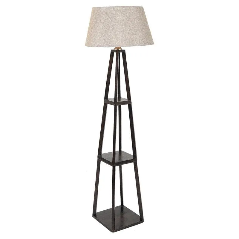 Seasa Wistera Floor Lamp With Shelf - Soft Beige media 4