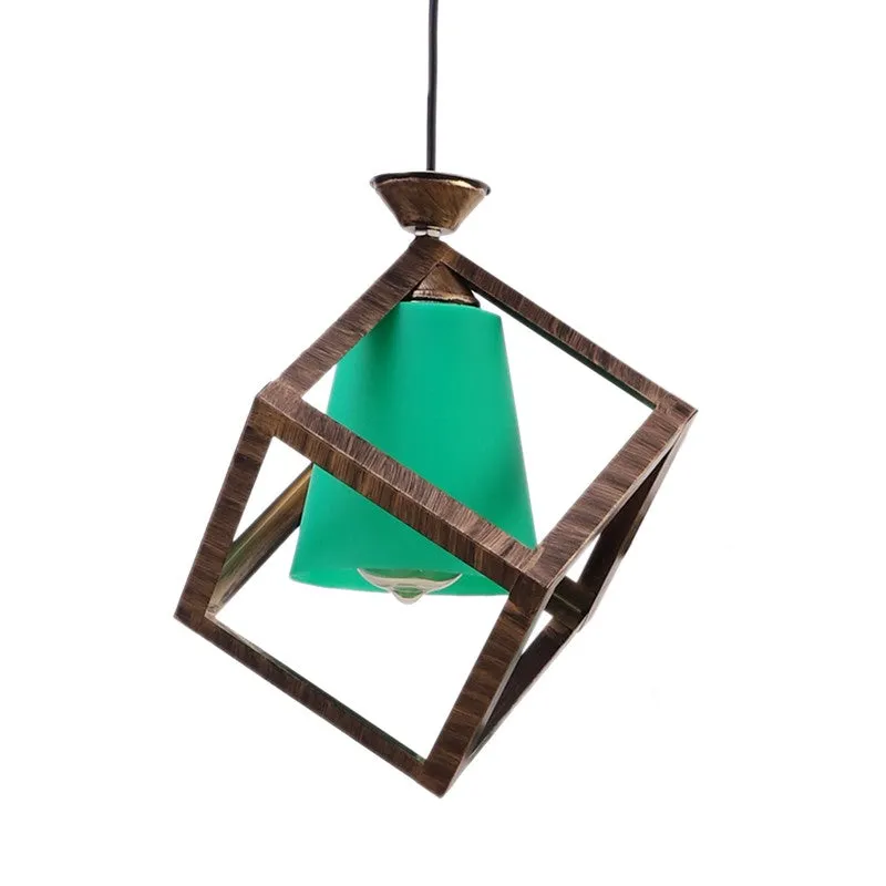FloraGlow PVC Ceiling Lamp - Green media 5