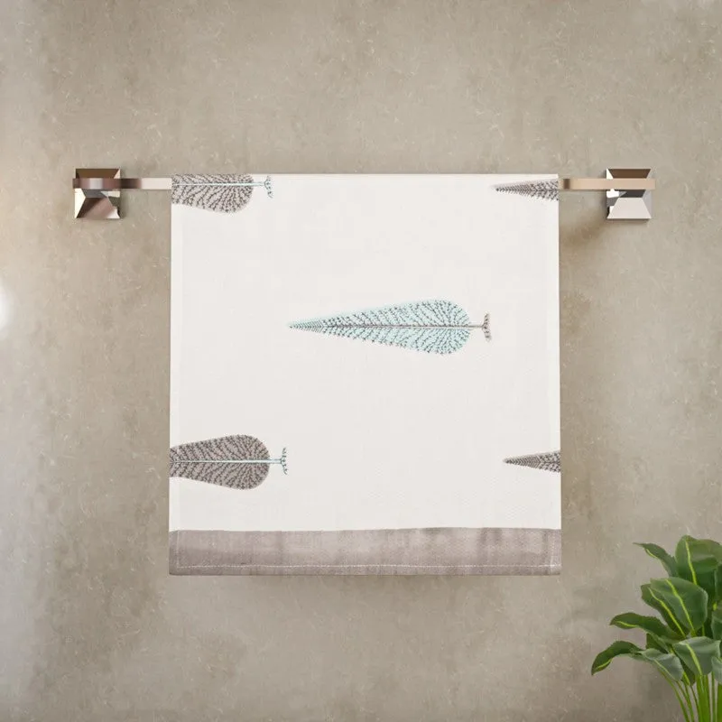 Palm Whisper Cotton Towels (Blue) - Three Piece Set media 5