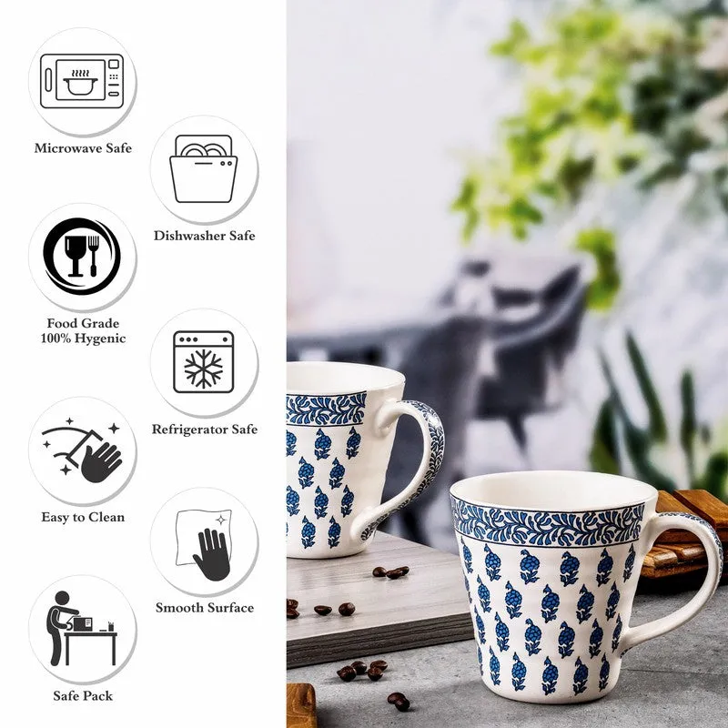 Traditional Stoneware Coffee Mug (400 mL Each) - Set Of Two media 4