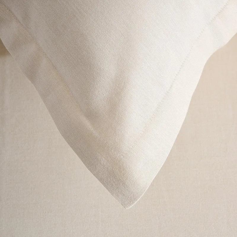 Lunar Weaves Bed Sheet - Sand Bamboo Cotton Bedsheet - 130 GSM media 5