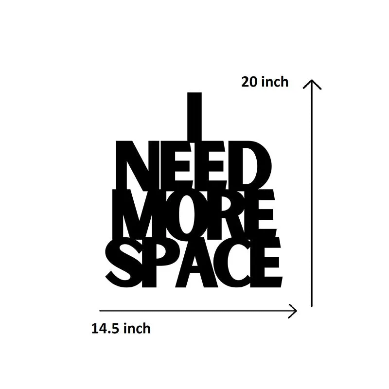 I Need More Space Iron Wall Accent media 5