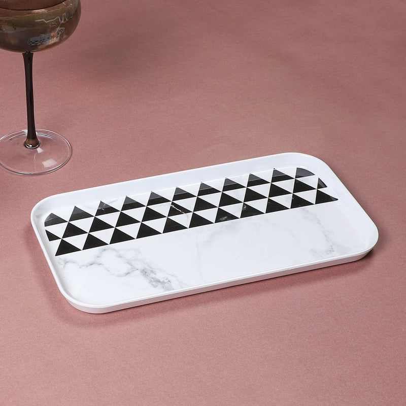 Mivono Big Serving Tray - Black & White media 4