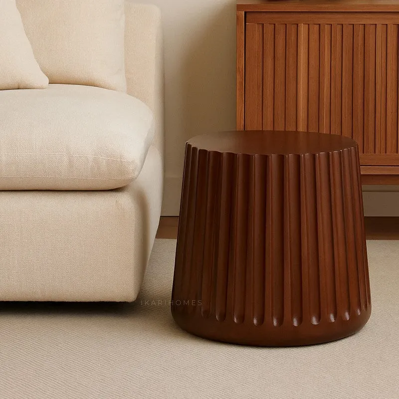 Fluted Barrel Mango Wood Coffee Table media 6