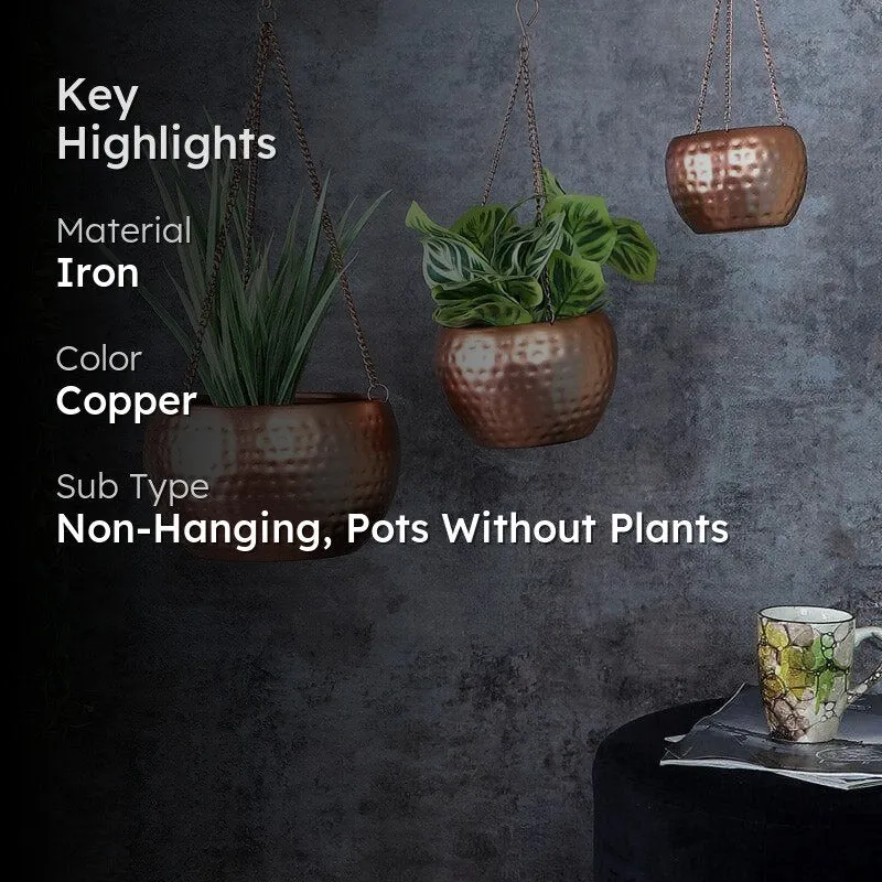Simesa Hanging Planter - Set Of Three media 2