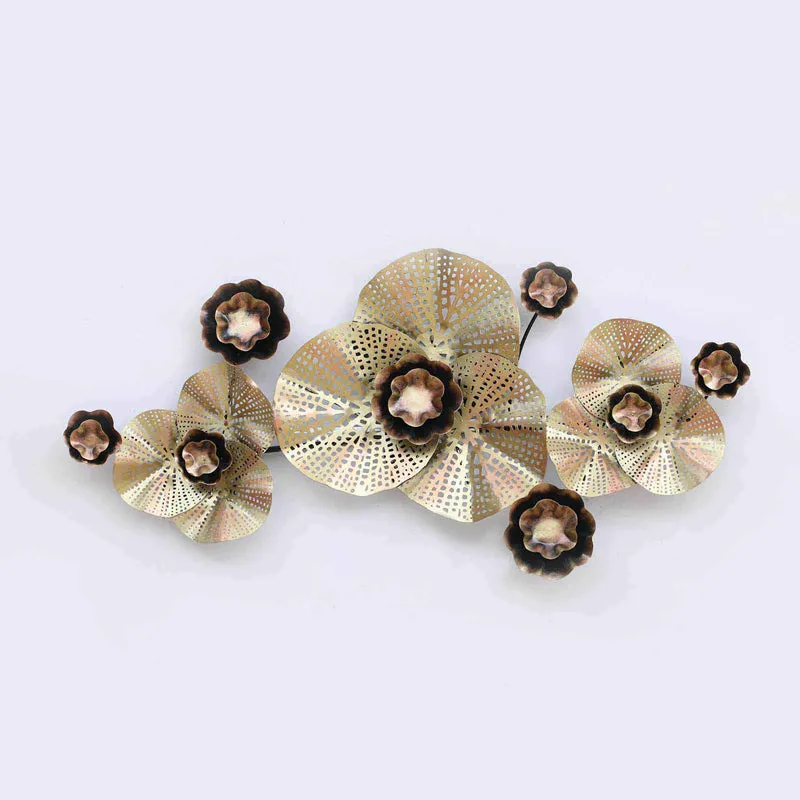 Golden Petals Iron Wall Accent media 4