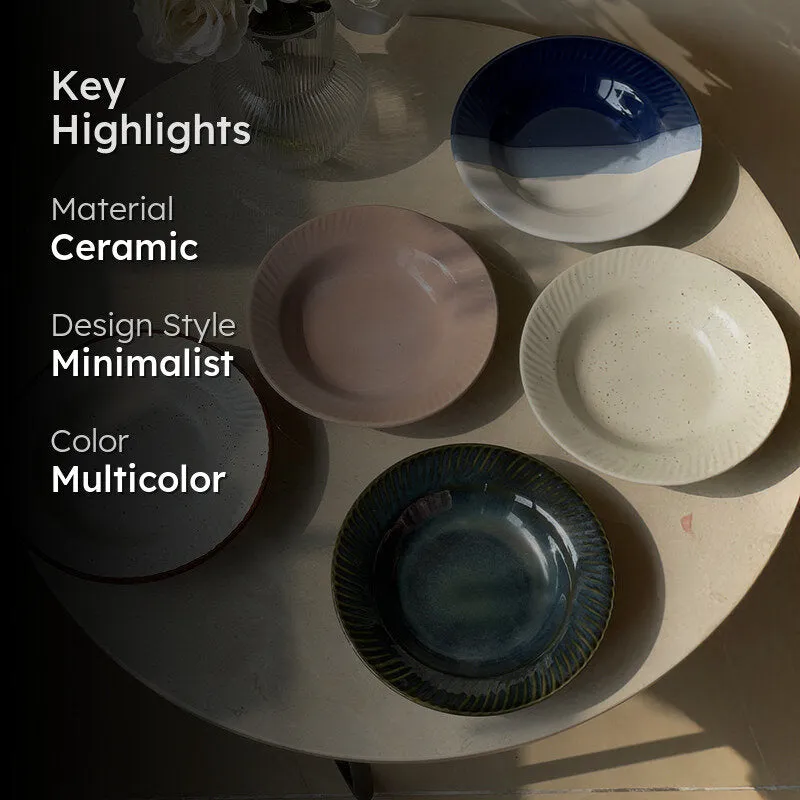 Raisel Ceramic Pasta Plate - Set Of Five media 2