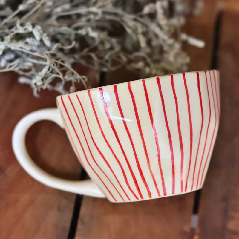 Vertica Ceramic Tea Cup (230 mL) media 1