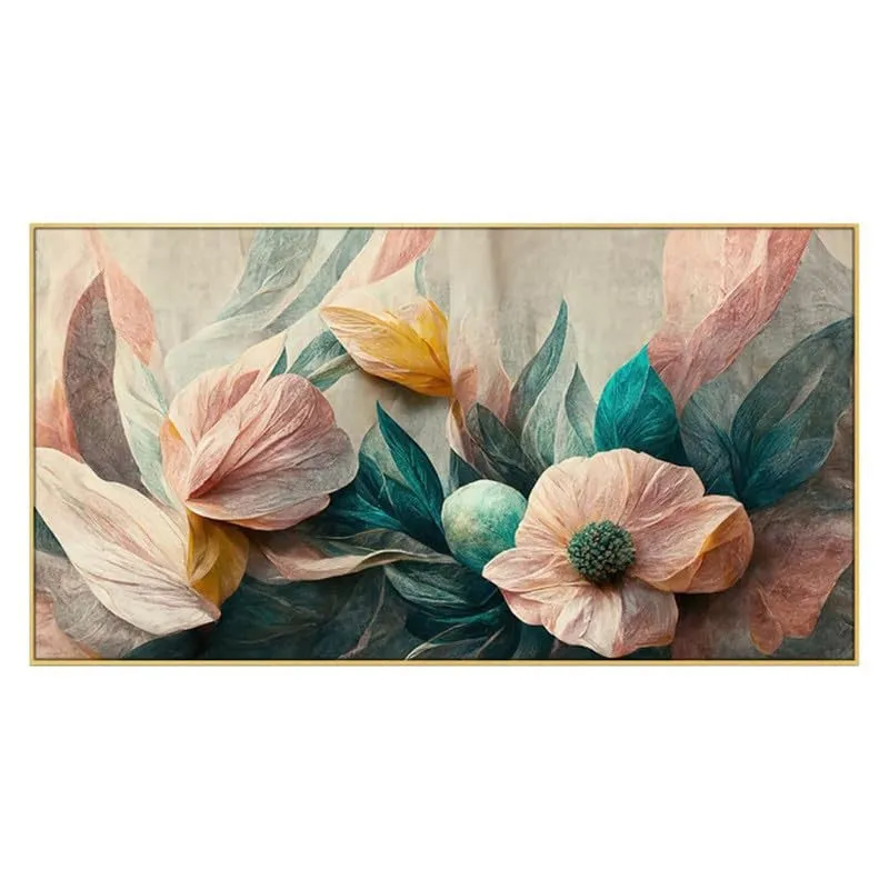 Velvet Petal Canvas Wall Painting With Frame media 4