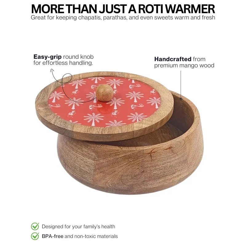 Rasva II Wood Roti Box - Red media 7