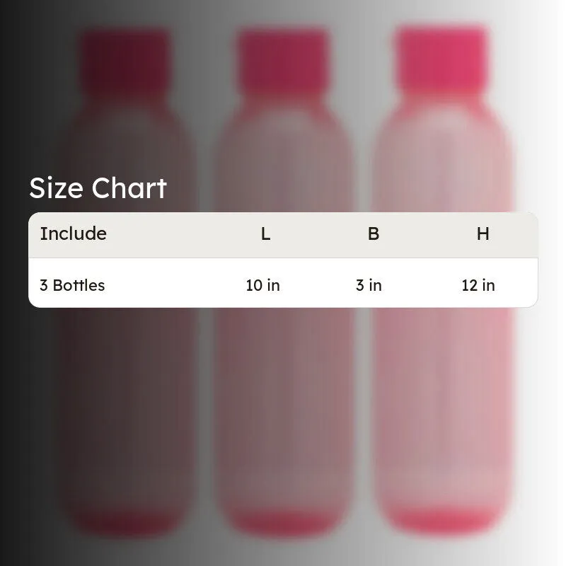 Billie Water Bottle (Pink, 1100 mL Each) - Set Of Three media 7