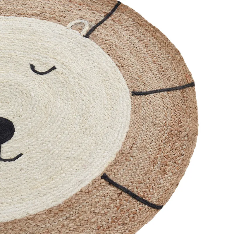 Sleeping Lion Braided Jute Area Rug media 4