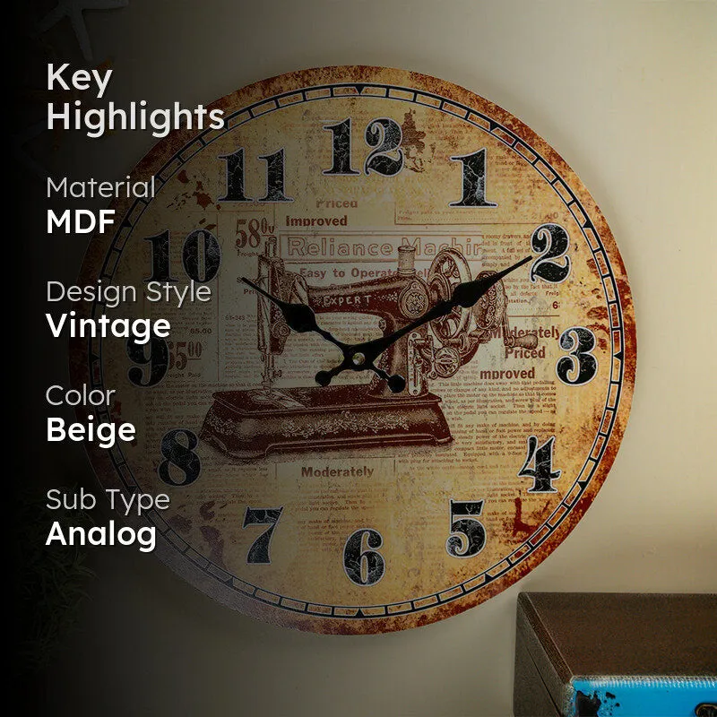 Tailored Time Analog Wall Clock media 2