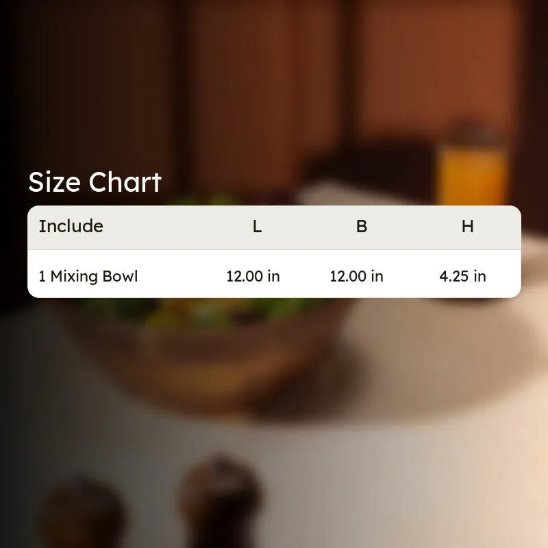 Essential Wood Mixing Bowl - 3850 mL media 9