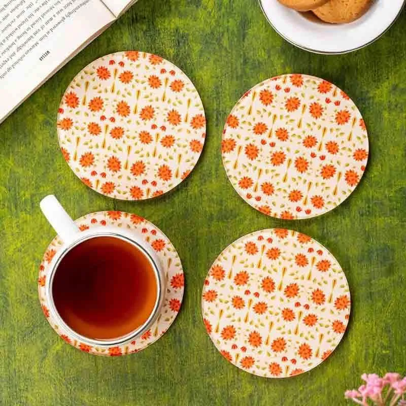 Magnate Mughal Round Classic Coaster - Set Of Four media 3