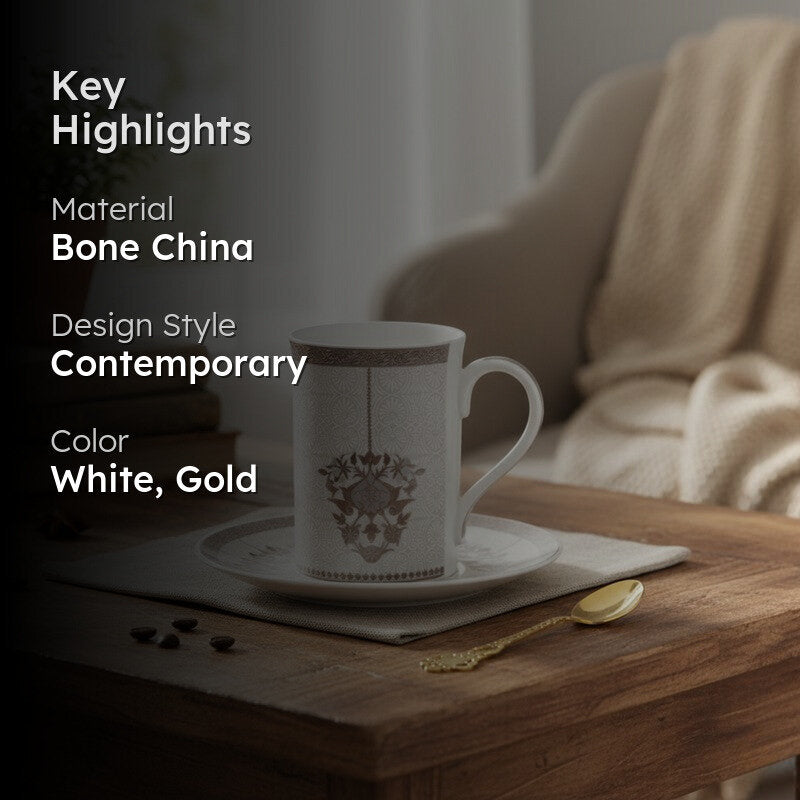 Brewelle Bone China Coffee Mug (300 mL) media 2