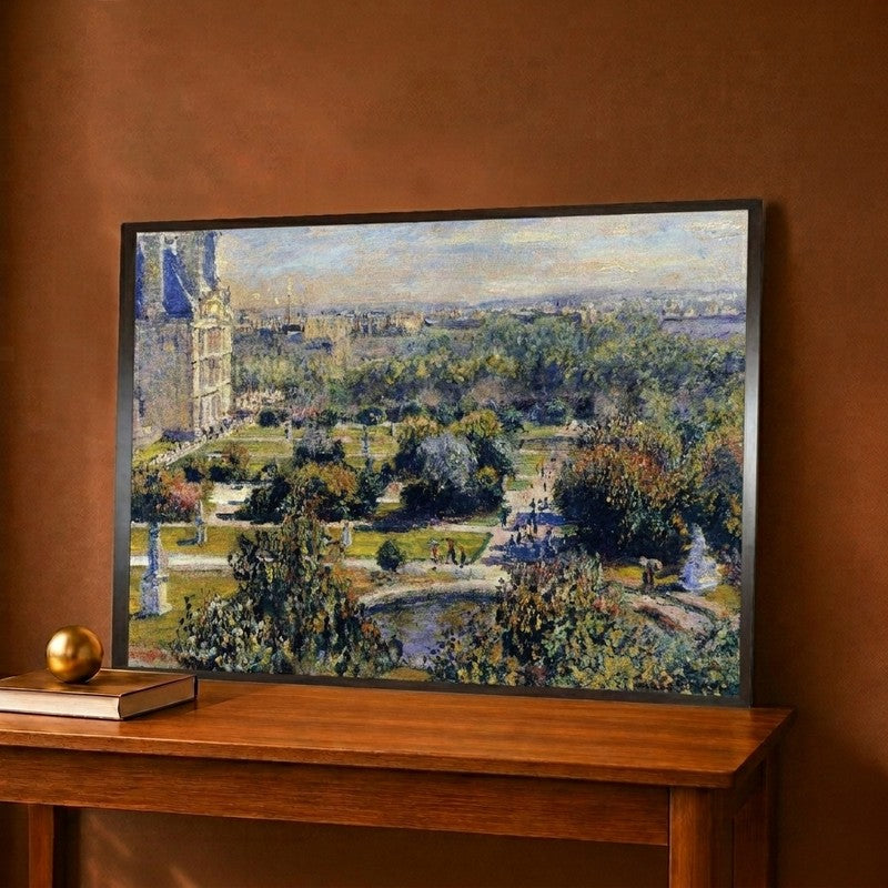 View Of The Tuileries Canvas Wall Painting - 12 x 9 Inches