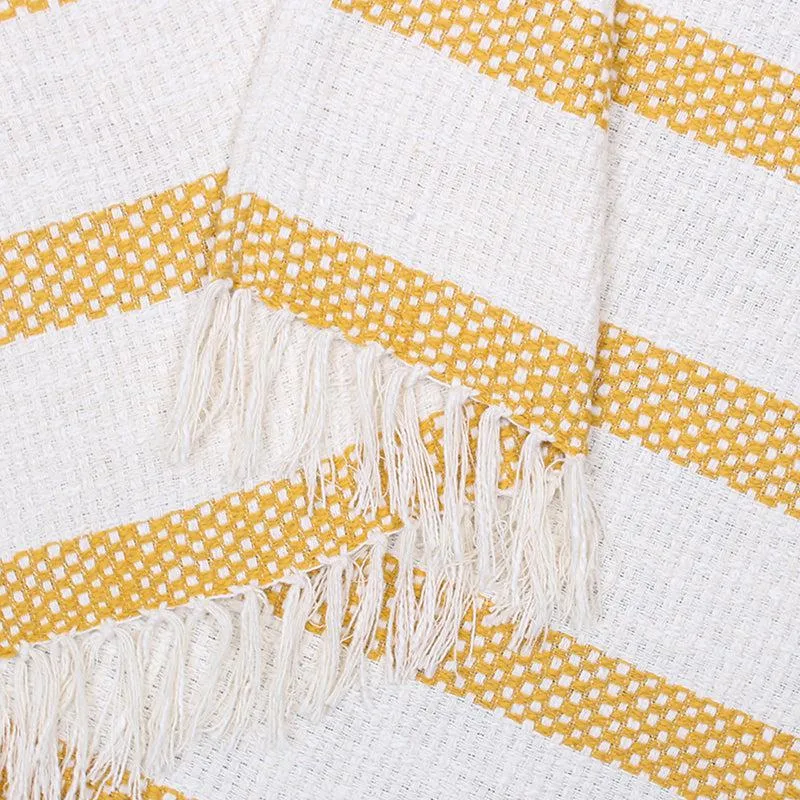 Ardella Cotton Throw - Yellow - 4