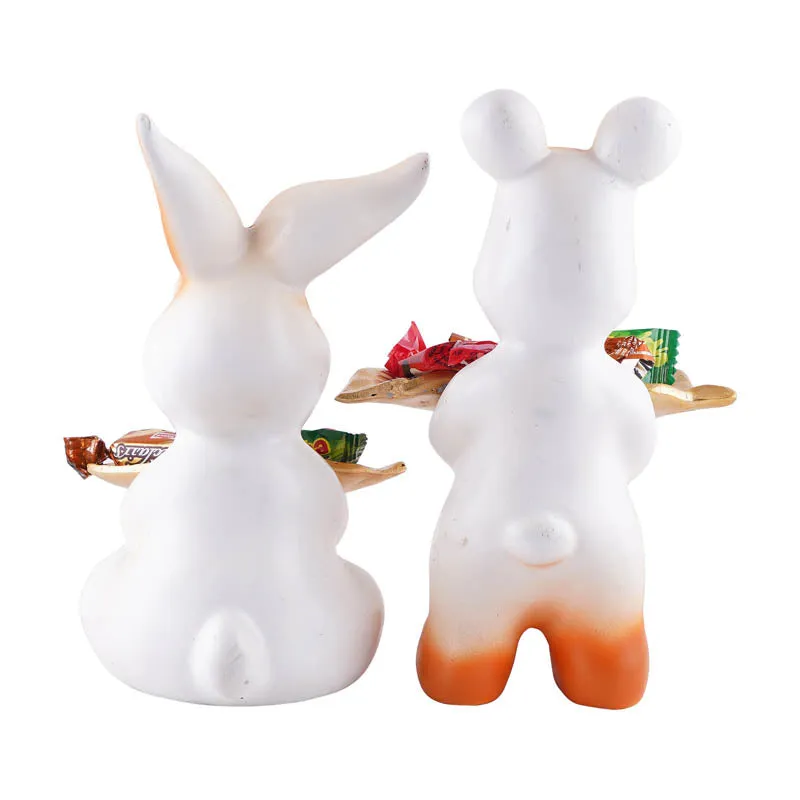 Hop & Squeak Painted Polyresin Showpiece - Set Of Two media 5