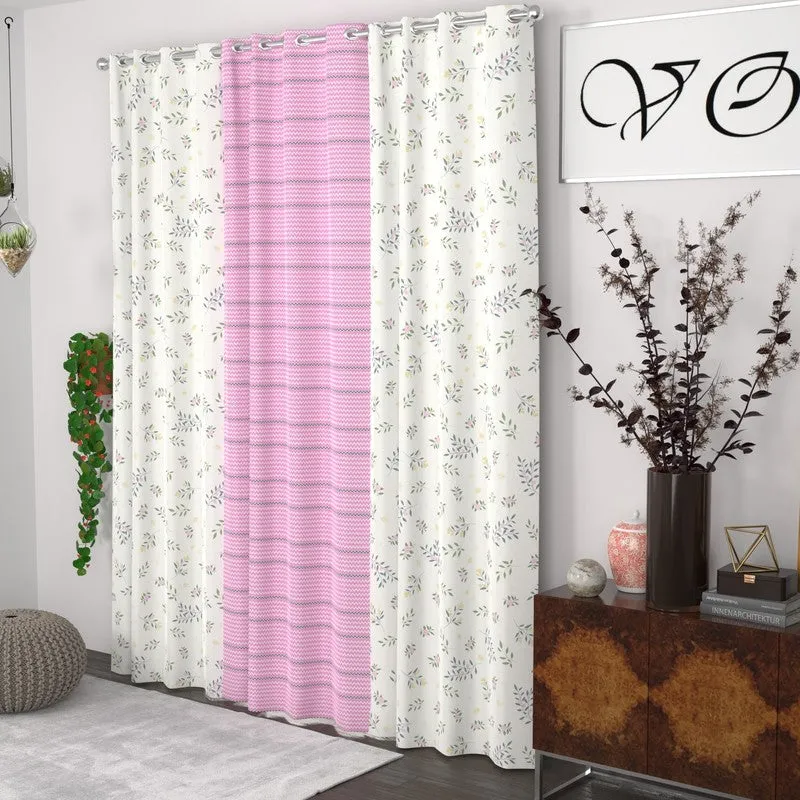 Petal Aura Symphony Curtains - Set of Three media 3