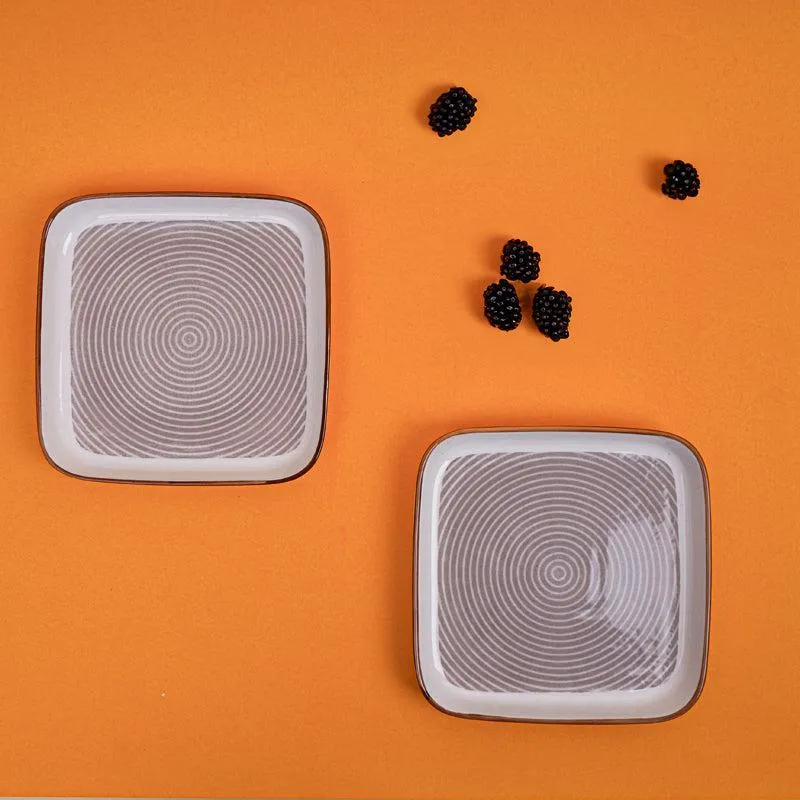 Trovo Square Snack Plate - Set Of Two media 1