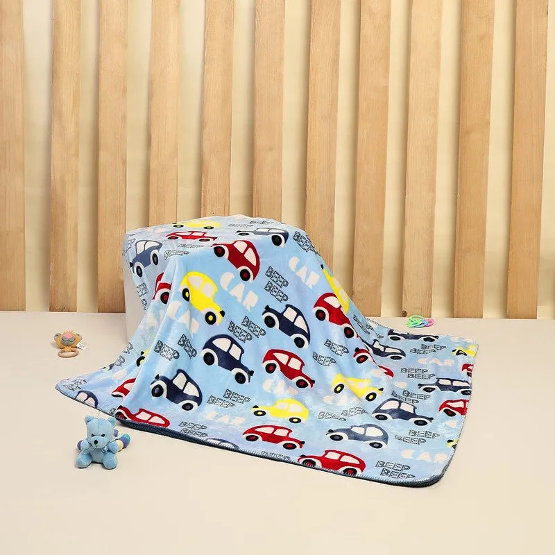 Monte Carlo Car Cuddle Kids Blanket (Blue)- 300 GSM media 3