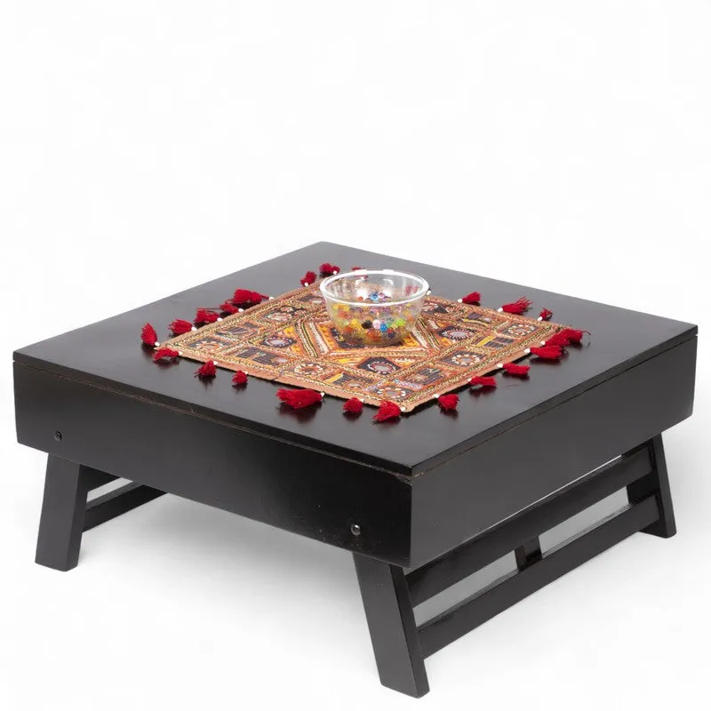 Servo Sheesham Wooden Center Table - Black media 3