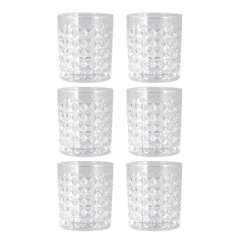 Pebbles Glass Tumbler (280 ml) - Set of Six media 3
