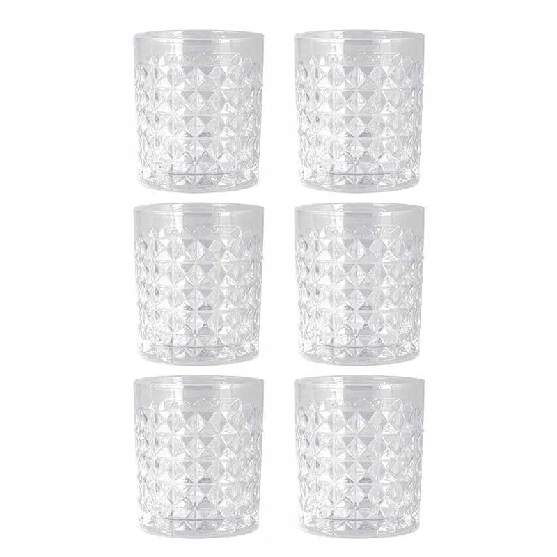 Pebbles Glass Tumbler (280 ml) - Set of Six media 3