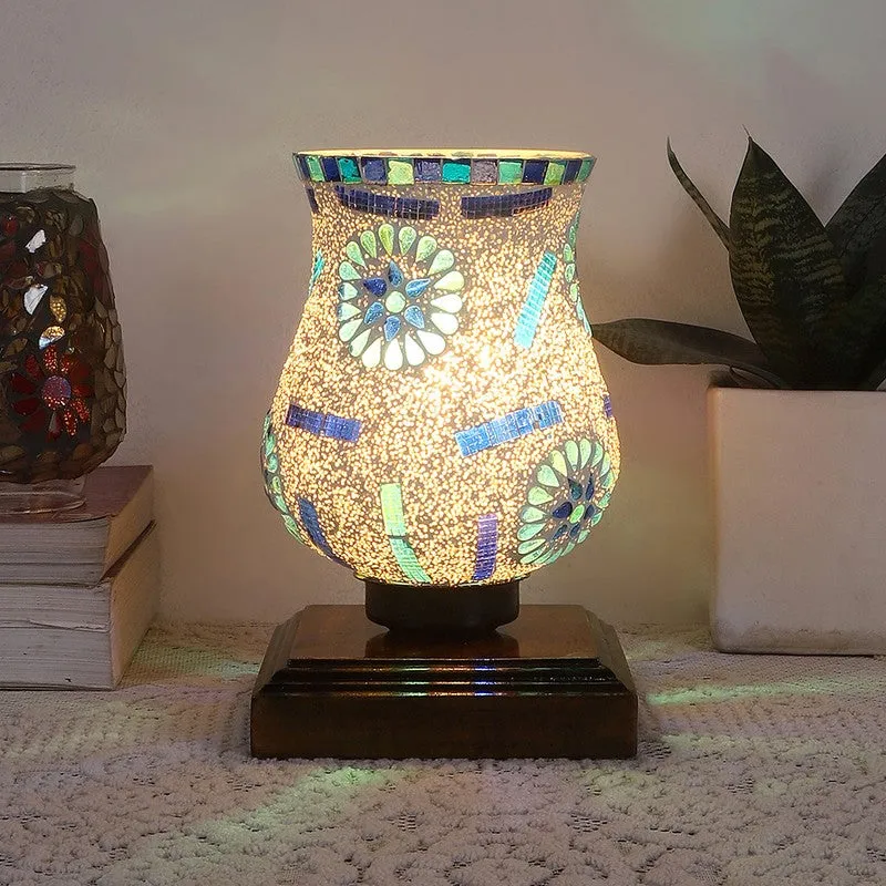 Prism Mosaic Glass Table Lamp - Multicolor media 3