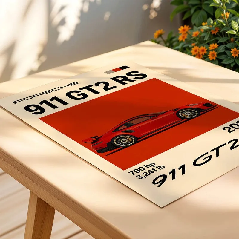 Porsche Powerhouse Wall Poster - Red media 4