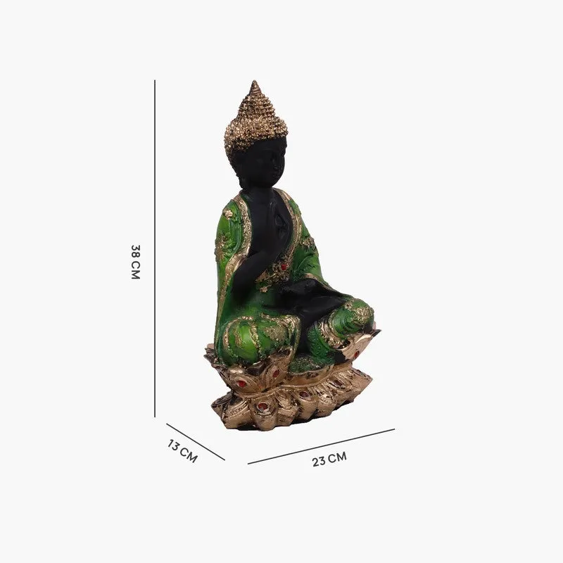 Celestial Calm Buddha Polyresin Idol (15 inch) media 7