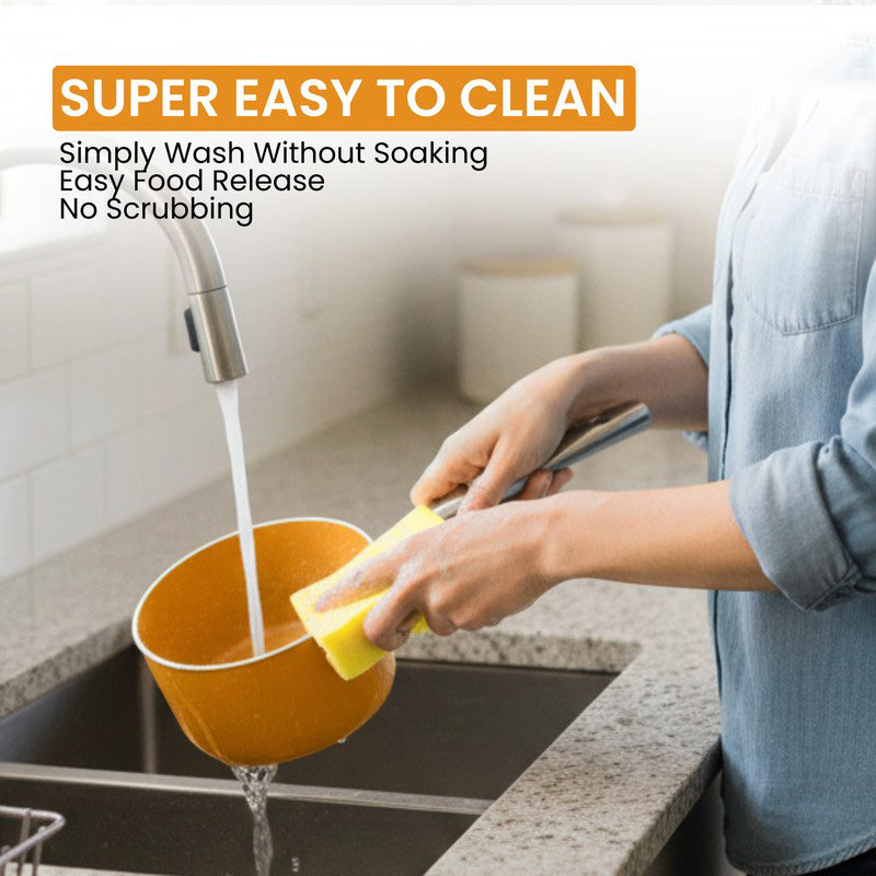 Salford Simmera Kitchen Ceramic Saucepan with Glass Lid - 1700 mL media 7