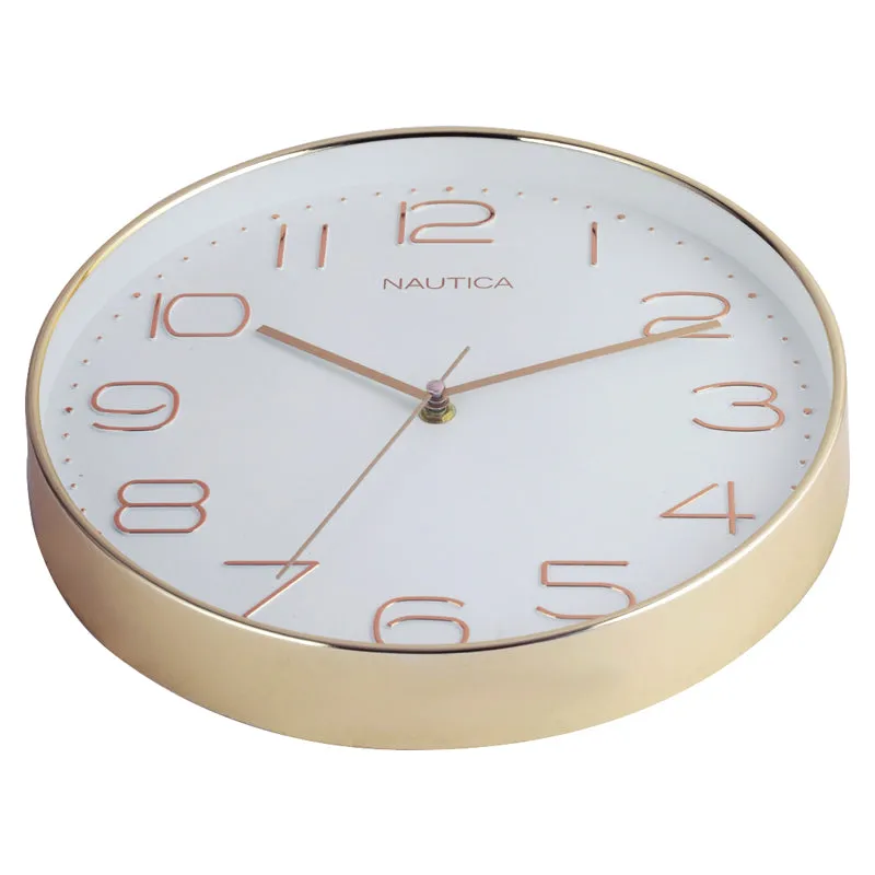 Oura Analog Wall Clock - White & Gold media 4