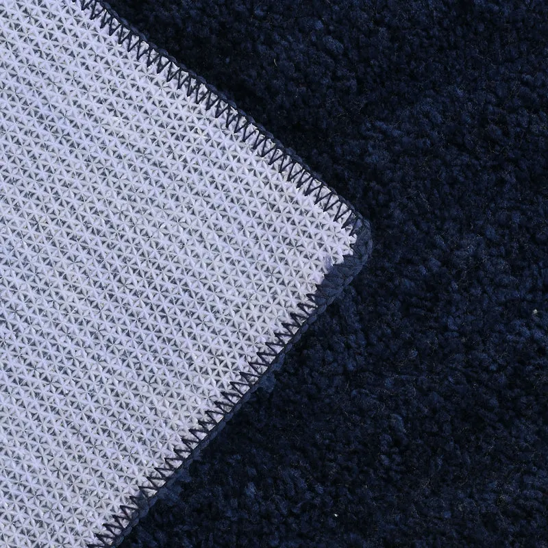 Averra Cotton Bath Mat - Navy Blue media 5