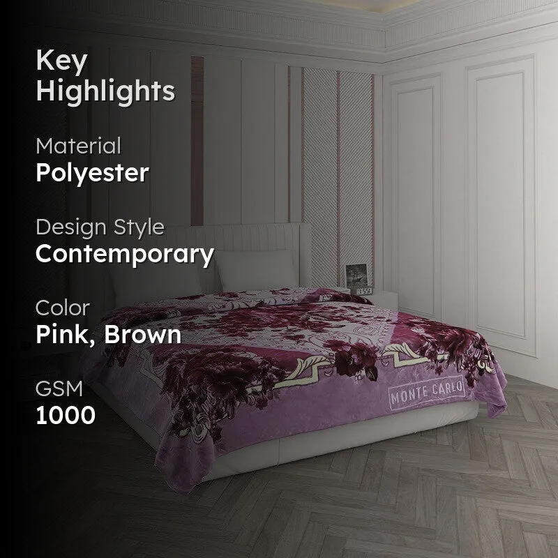 Monte Carlo Lavender Dreamscape Blanket - 1000 GSM media 2