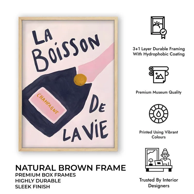 La Boisson Archival Canvas Wall Art - Brown media 11