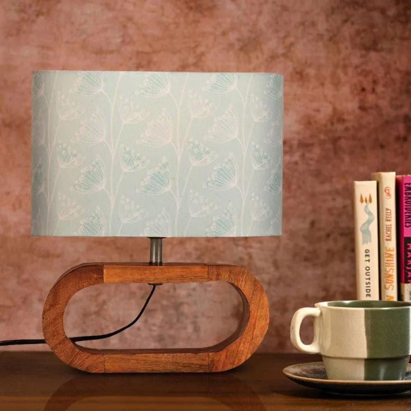 Misty Mirza Fabric Table Lamp - Brown,Green media 3