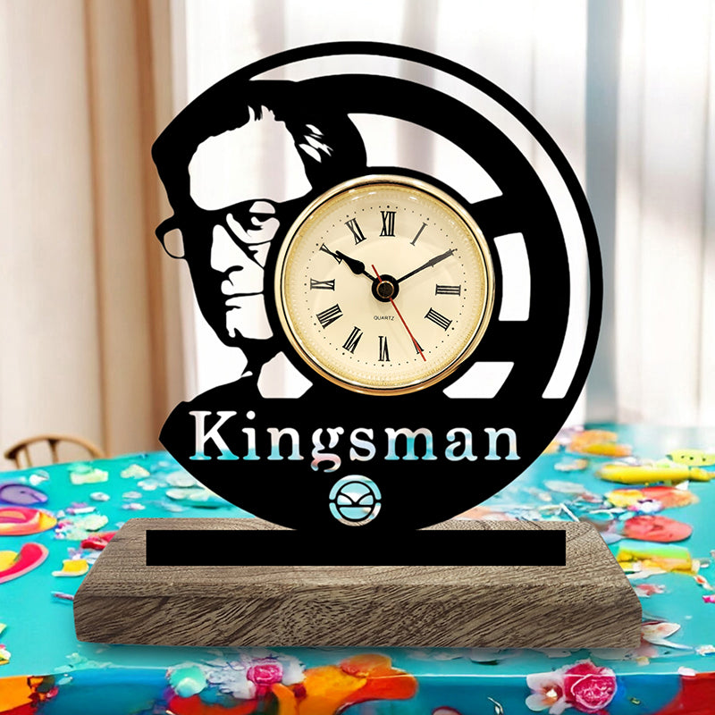 Kingsman Noir Analog Table Clock